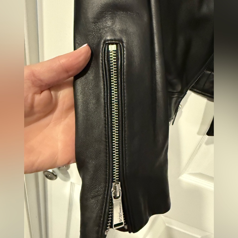 BCBGeneration Black Leather Jacket - Picture 8 of 11